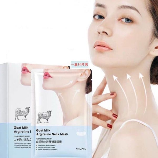 Venzen Goat Milk Argireline Neck Mask 1 pc. Venzen Goat Milk Argireline Neck Mask 1 pc.